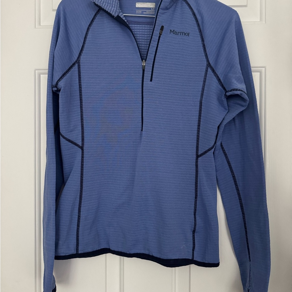Marmot Steel Blue Textured Pullover